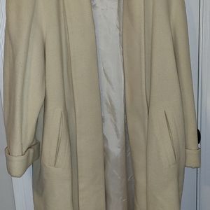 Women's Cream Faux Fur Coat - Long (Samantha Taylor)